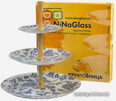 

Этажерка для фруктов NiNaGlass Адель 85-153-14/20/26 4840162165