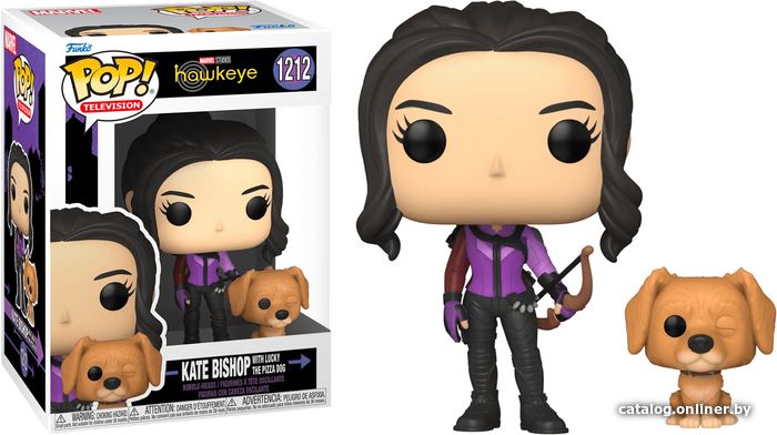 

Набор фигурок Funko POP! Buddy. Hawkeye – Kate Bishop W/Lucky Pizza Dog 59481