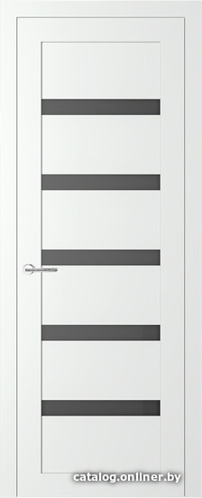 

Межкомнатная дверь Favorite FV-05 70x200 (ясень снежный, стекло графит)