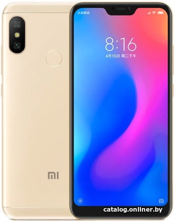 

Смартфон Xiaomi Redmi 6 Pro 3GB/32GB (золотистый)