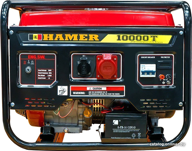 

Бензиновый генератор Hamer 10000T