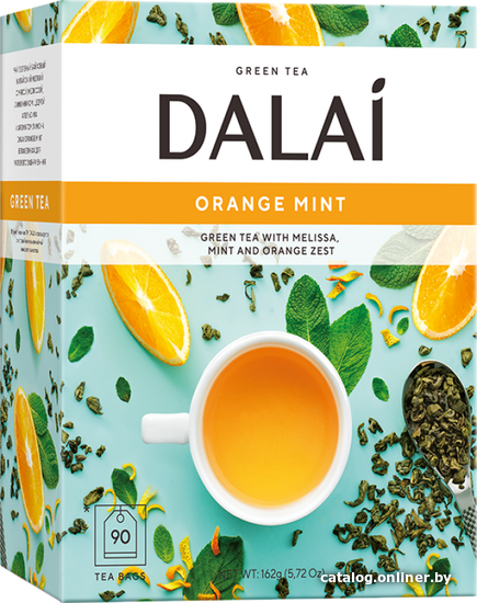 

Зеленый чай DALAI Orange Mint 90 шт