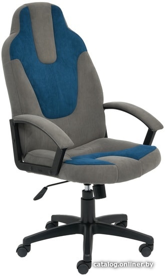 

Кресло TetChair Neo 3 (флок, серый/синий)