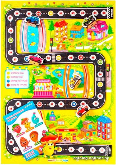 

Настольная игра WoodLand Toys Кто приедет первым 225102