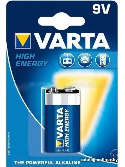 

Батарейка Varta High Energy 9V