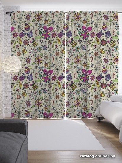 

Комплект штор JoyArty Цветные снежинки 1.45x2.65 м p_52593_145x265 (2 шт)