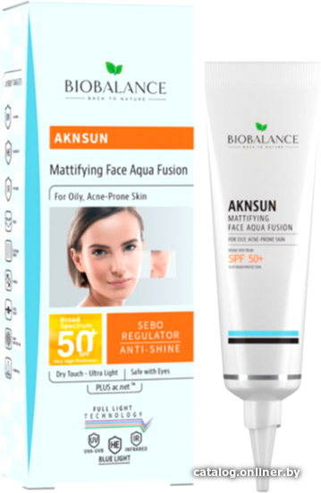 

Крем солнцезащитный Bio Balance Матирующий SPF50 для жирной кожи с акне 40 мл