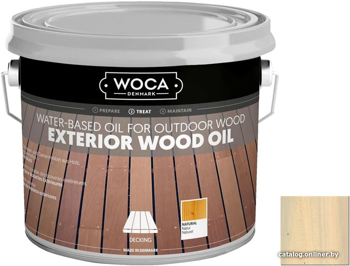 

Масло Woca Exterior Wood Oil 2.5 л (белый)