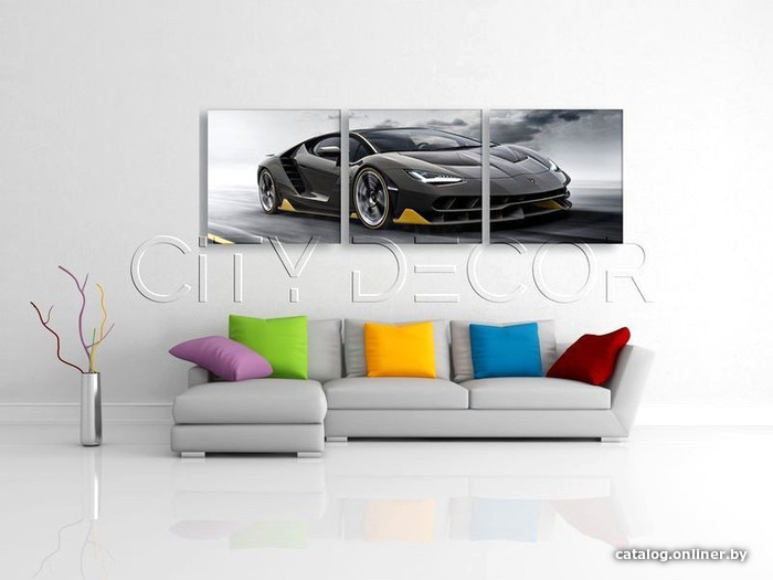 

Модульная картина Citydecor Транспорт 3.31 37x117 см