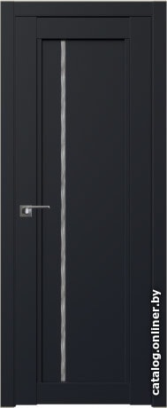 

Межкомнатная дверь ProfilDoors 2.70U 80x200 (черный матовый/стекло дождь белый)