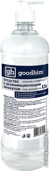 

Goodhim Универсал гель антисептик с дозатором 0.5 л