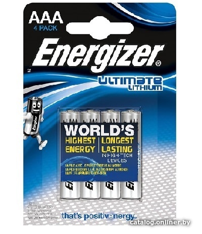 

Батарейка Energizer Ultimate Lithium AAA 4 шт.