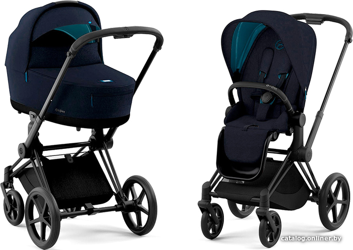 

Универсальная коляска Cybex Priam IV (2 в 1, midnight blue/matt black)