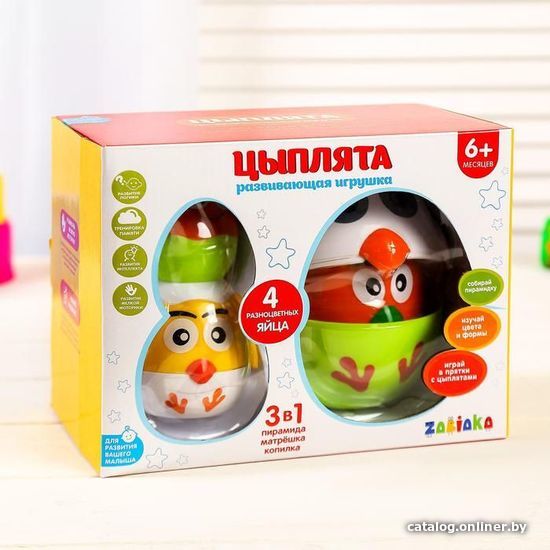 

Развивающая игрушка Zabiaka Цыплята 2854438