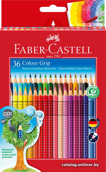 

Набор цветных карандашей Faber Castell Grip 112442 (36шт)
