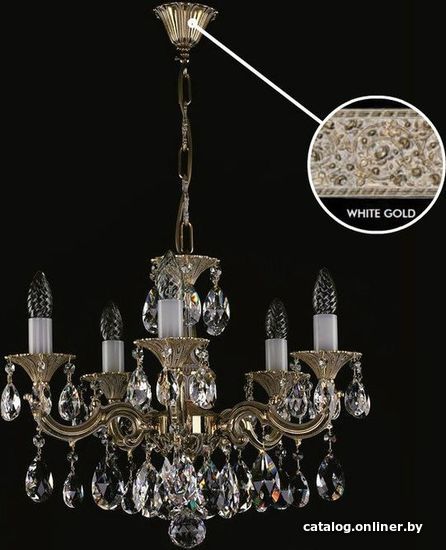 

Подвесная люстра ArtGlass Jarmila V. White Gold Ce
