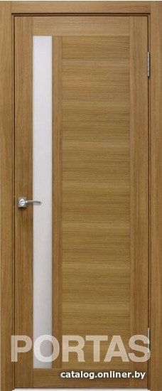 

Межкомнатная дверь Portas S28 90x200 (орех карамель, стекло мателюкс матовое)