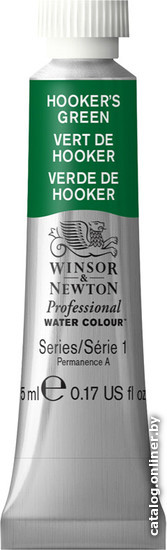

Акварельные краски Winsor & Newton Professional 102311 (5 мл, зеленый хукера)