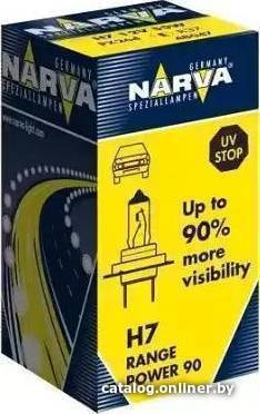 

Галогенная лампа Narva H7 Range Power 90 1шт