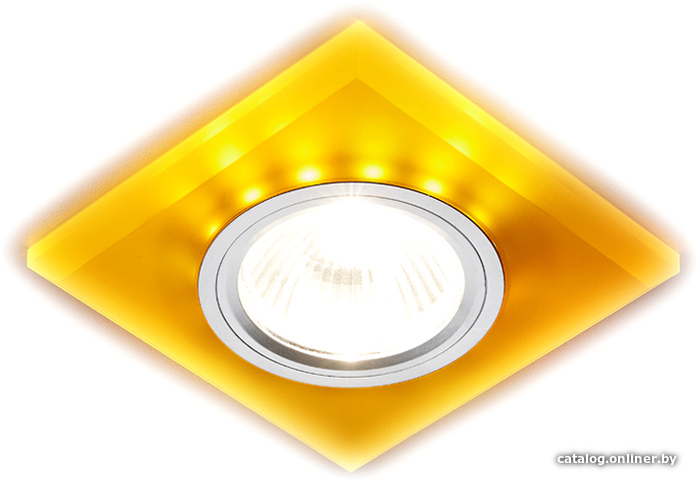 

Точечный светильник Ambrella light S215 WH/CH/YL MR16+3W LED yellow (матовый/хром)