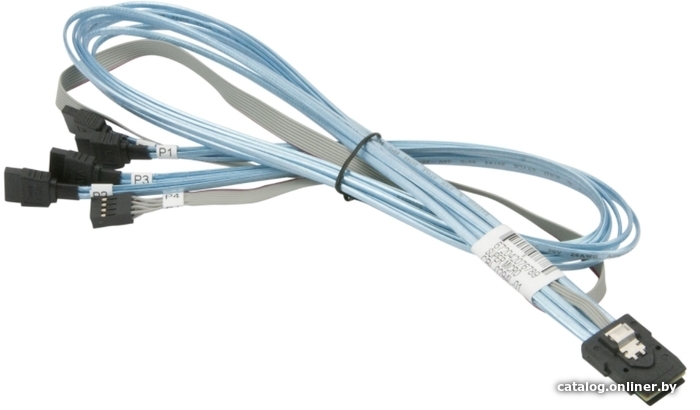 

Кабель Supermicro MiniSAS - 4 SATA CBL-0294L-01 (0.7 м, голубой)