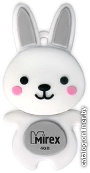 

USB Flash Mirex RABBIT GREY 4GB [13600-KIDRBG04]