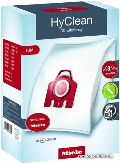

Комплект одноразовых мешков Miele FJM HyClean 3D Efficiency