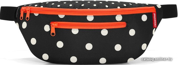 

Женская сумка Reisenthel Beltbag M WY7051 mixed dots (черный/красный)