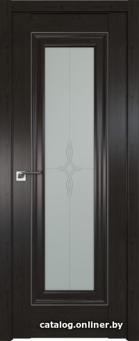 

Межкомнатная дверь ProfilDoors 24X 60x200 (пекан темный серебро/стекло узор матовое)