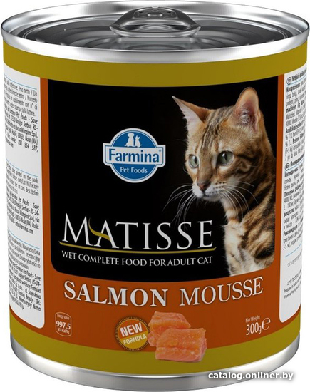 

Консервированный корм для кошек Farmina Matisse Salmon Mousse (мусс с лососем) 300 г