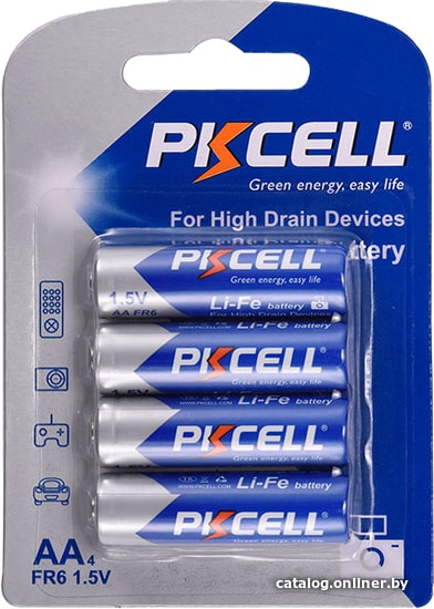 

Батарейка PKCELL Li-Fe Battery FR6 AA 4 шт
