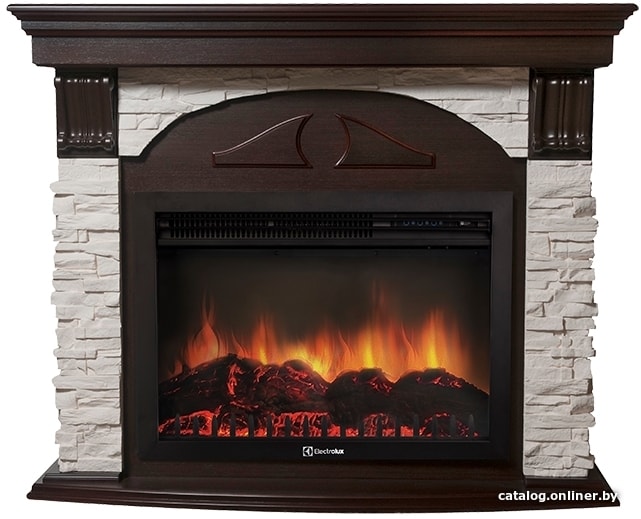 

Портал Firelight Torre 25S (камень белый/шпон темный дуб)