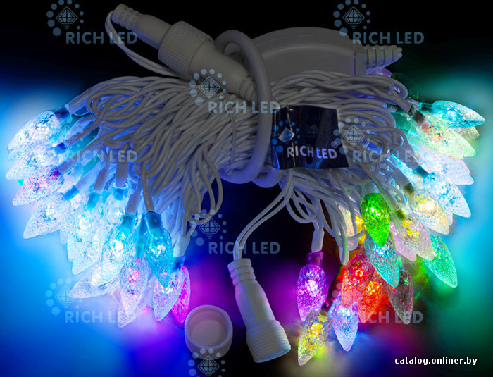 

Новогодняя гирлянда Rich Led Шишки RL-T7.5-50C-2/RGB
