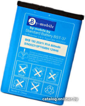 

Аккумулятор для телефона By-mobile совместим с Sony Ericsson BST-37