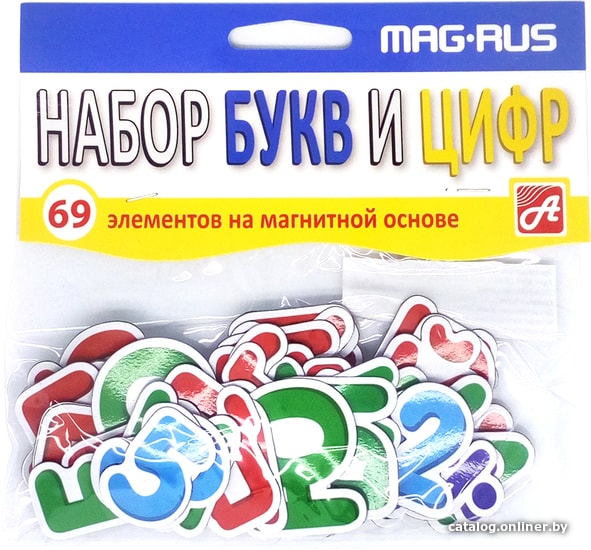 

Развивающая игра Анданте Mag-Rus Набор букв и цифр NF1002