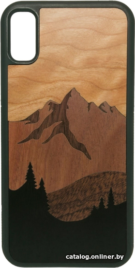 

Чехол для телефона Case Wood для Apple iPhone X (комбинированный, мат)