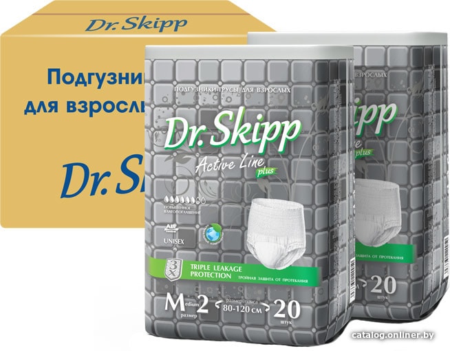 

Трусы-подгузники для взрослых Dr.Skipp Active Line M 2 (2x20 шт)