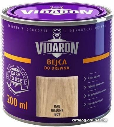 

Морилка Vidaron B01 0.2 л (белый дуб)