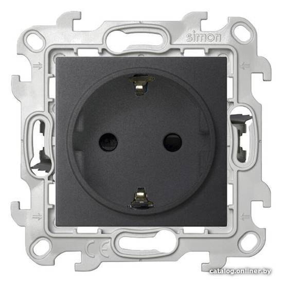 

Розетка Simon 2420432-038 (графит)