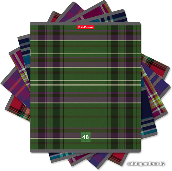 

Полуобщая тетрадь Erich Krause Scottish Cage 48 л клетка 47516