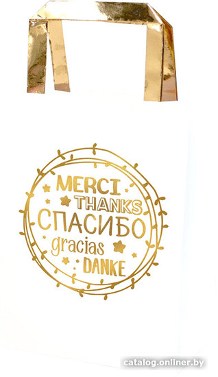 

Пакет подарочный Феникс-Презент Merci 81205 12.7x26x32.4 см