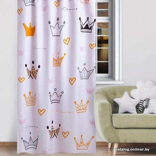

Комплект штор Этель Little Queen 5525115 1,45x2,6 м (розовый, 2 шт)