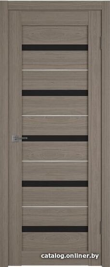 

Межкомнатная дверь Atum Pro AL7 70x200 (brun oak, стекло black gloss)