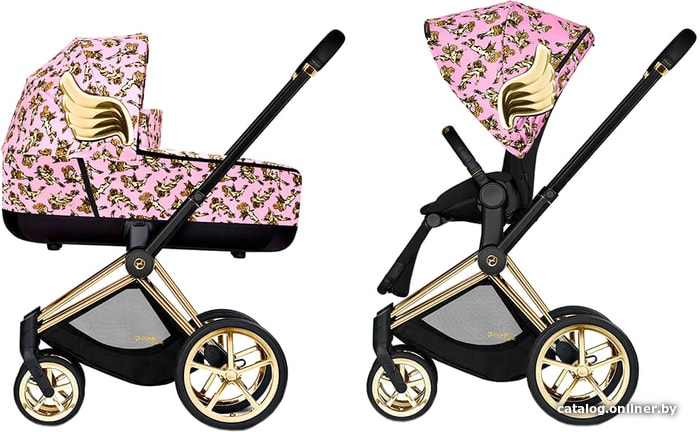 

Универсальная коляска Cybex Priam Lux JS (2 в 1, cherubs pink)