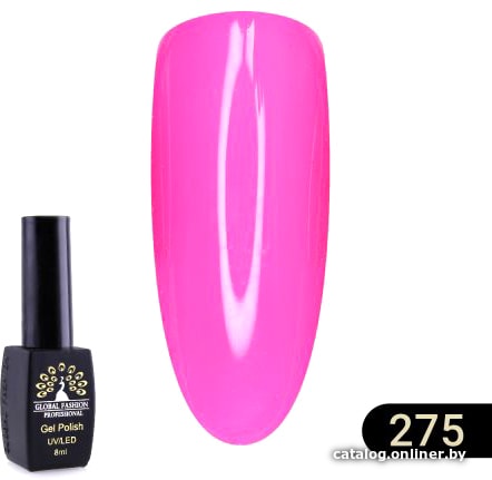 

Гель-лак Global Fashion Black Elite (тон 275) 8 мл