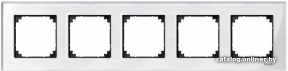 

Рамка Schneider Electric Merten System M MTN404519 (белый бриллиант)