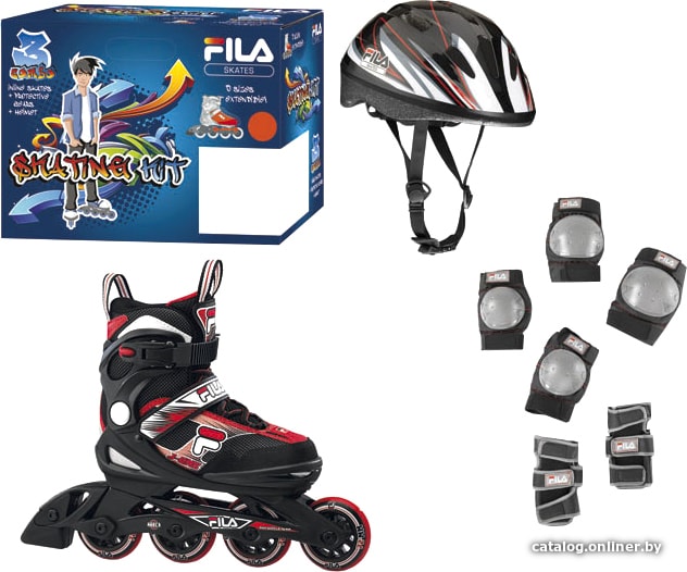 

Роликовые коньки FILA J-One Combo 3 Set (р. 28-32, 2019)
