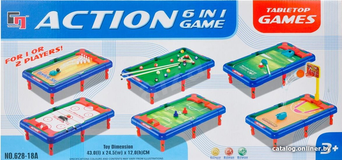 

Игровой стол KingsSport 6 в 1 628-18A