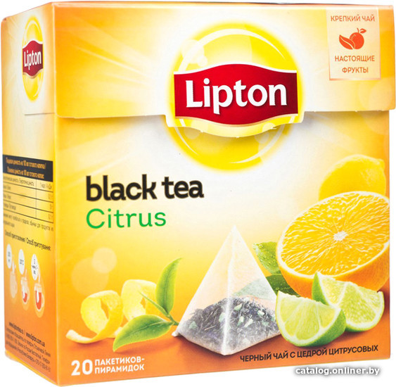 

Черный чай Lipton Citrus 20 шт