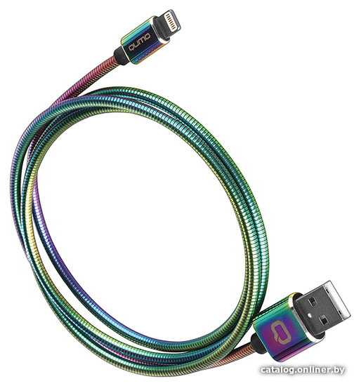 

Кабель QUMO USB Type-A - Lightning 24252 (1 м, радужный)